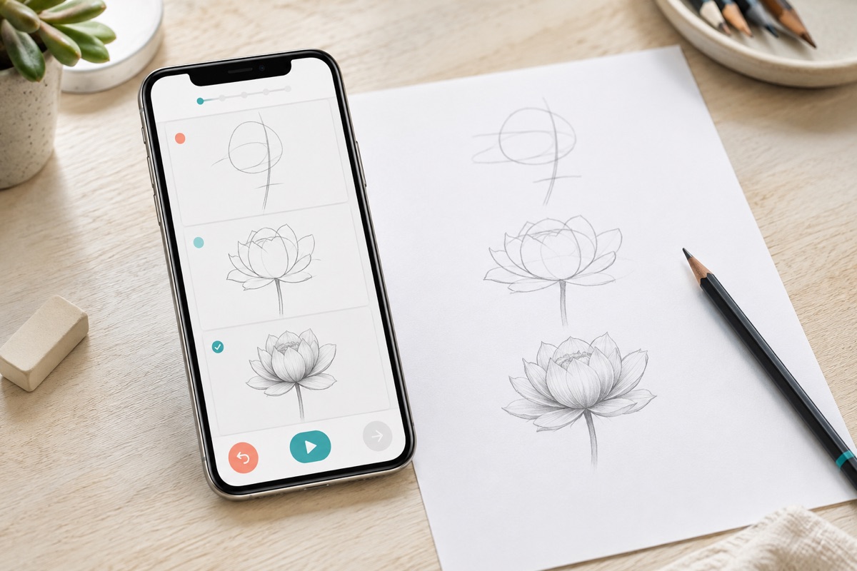 how to draw step by step drawing practice setup